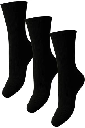 Pieces® 3-paar dames sokken - Marta - Black LGR