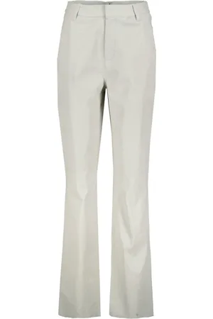 Donders Leren Broek met hoge taille