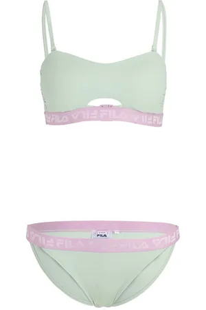 Fila Damen Bikini Sanming Bandeau Bikini Silt Green-L