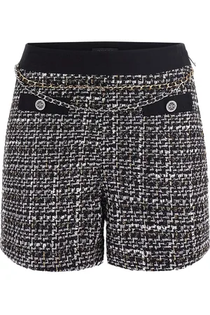 Guess Yvonne Mix Denim Tweed Korte Broek - Streetwear - Vrouwen