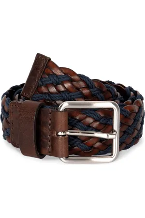 K-UP Gevlochten, tweekleurige riem KP822 - - M/L