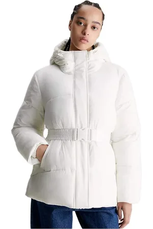 Calvin Klein Ck Jeans Logo Riem Kort Puf Jas - Streetwear - Vrouwen
