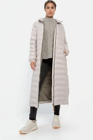Camel Active TeXXXactive® functionele jas met capuchon - Maat womenswear-40 - Creme
