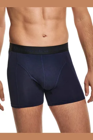 Bamboo Basics Comfortabel & Zijdezacht Rico - Bamboe Boxershorts Heren (Multipack 3 stuks) - Onderbroek - Ondergoed - Navy - S