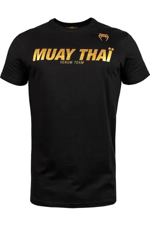 Venum Muay Thai VT T-Shirt - Katoen - Zwart - Goud - M