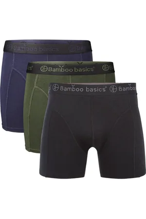 Bamboo Basics 3-pak heren boxershorts - Rico - Bamboe heren ondergoed - Onderbroek lange pijpjes - Huidvriendelijk - XXL