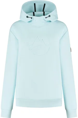 Travelin Maren - Zachte dames hoodie - Trui met capuchon - Lichtblauw