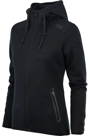 TCA Dames Revolution Technische Hoodie met Ritszakken - Zwart, M