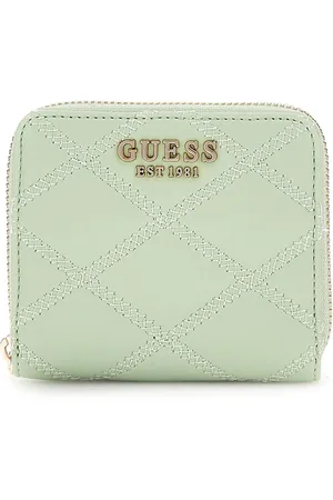 Guess Portemonnee Tamsin Small Zip Around Wallet Mintgroen