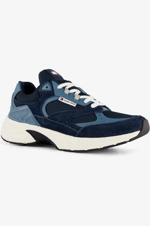 Tommy Hilfiger Suede heren dad sneakers - Maat 41 - Echt leer - Uitneembare zool