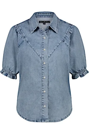 Red Button Blouse SRB4549 - Victoria - light Stone