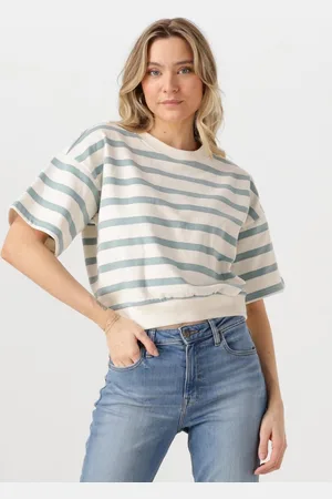 Minus Estella Short Sleeve Sweat Truien & vesten Dames - Sweater - Hoodie - Vest- - Maat XL