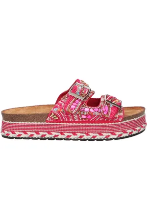 La Strada Sandaal fuchsia met steentjes dames - maat 39