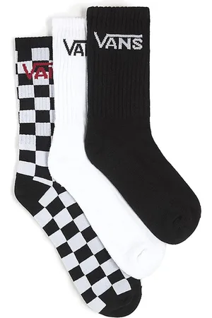 Vans Sok Kids Classic Crew Sock Black/White (3 pack)-Schoenmaat 26,5 - 31