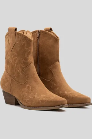 Buonarotti Dames Cowboylaarzen Kort - - Suedine - Maat 37