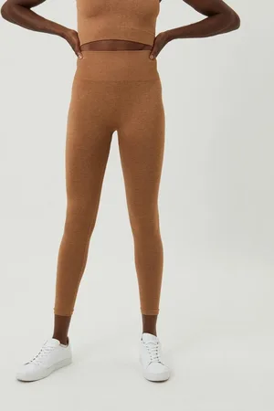 Björn Borg Dames Sthlm Seamless Light Tights – Camel maat M/L Vrouwen