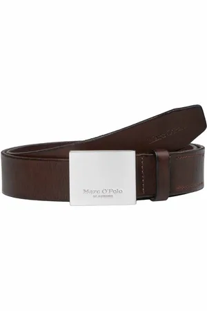 Marc O’ Polo Leren Riem Arru Leather Belt W100 Bruine