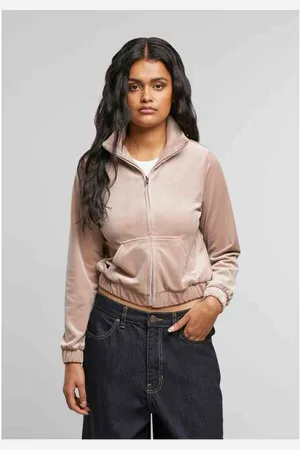 Urban classics Short Velvet Trainings jacket - 4XL