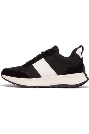 FitFlop F-Mode Flow Sneaker - Nylon & Suede Mix - Maat 36