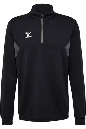 Hummel Authentic Sweatshirt Met Halve Rits Zwart L Man