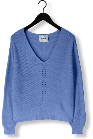 Minus Mieke V-neck Knit Pullover Truien & vesten Dames - Sweater - Hoodie - Vest- - Maat XL