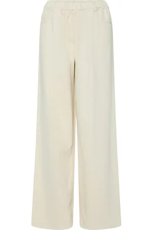 Pieces® Broek Pcsavanna Mw Pull Up Denim Pant 17156458 Raw Cotton Dames Maat - M