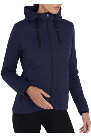 TCA Dames Revolution Technische Hoodie met Ritszakken - Donkerblauw, XS