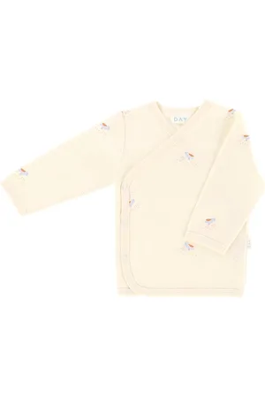 DAY Birger et Mikkelsen Overslag T-Shirt - Cream - Mt. 74/80