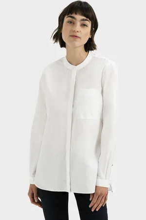 Camel Active Blouse in organisch katoen - Maat womenswear-XL - Wei??