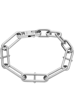 Fossil Armband Heritage D-Link Bracelet Silver Zilverkleurig
