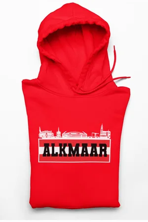 Gildan ALKMAAR - HEAVY BLEND - VOETBAL SUPPORTERS HOODIE - - MAAT XXL