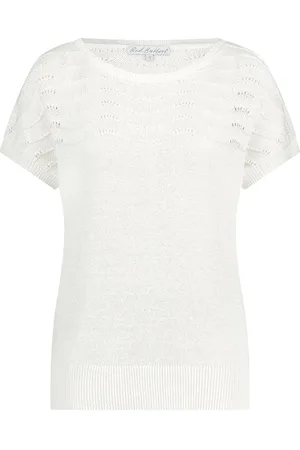 Red Button T-shirt Jerry Top Srb4483 38 Off White Dames Maat - S