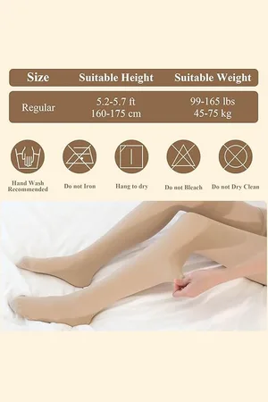 Merkloos Vrouwen Fleece Gevoerde Panty, Winter Warme Nep Doorschijnende Panty Hoge Taille Sheer Panty Stretch Vrouwen Leggings