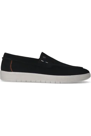 No Stress Heren - Zwarte suède loafers - Maat 42