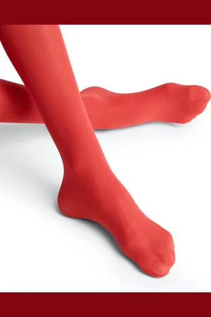 Falke Matt Deluxe 30 DEN dames panty - scarlet