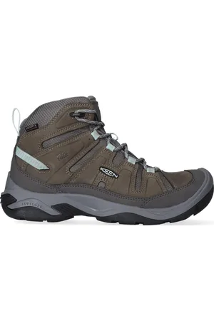 Keen Circadia Mid Dames Wandelschoenen Steel Grey/Cloud Blue | | Leer | Maat 39 | K1026763