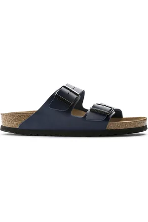 Birkenstock Arizona Slippers Blue Regular-fit | | Imitatieleer | Maat 45 | 051061