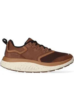 Keen WK400 Leather Heren Wandelschoenen Bison/Toasted Coconut Maat 46