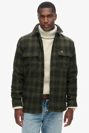 Superdry Wool Miller Overhemd Heren - Maat S