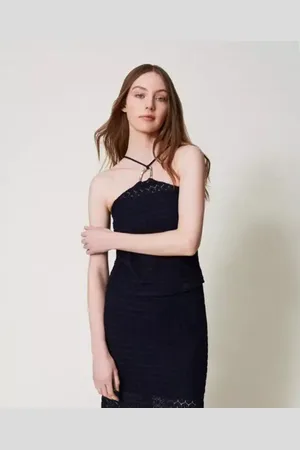 Twin-Set Twinset KNITTED TOP/ Gehaakte top met ring S