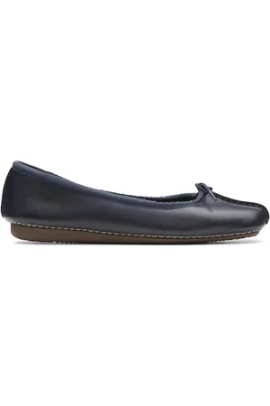 Clarks Damesschoenen - Freckle Ice - Navy Leather - Maat 39.5