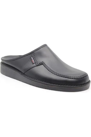 Amako 580, ZWARTE stevige heren slipper