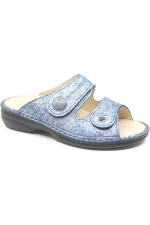 Finn SANSIBAR, 02550-288124, dames slipper met klittenband sluiting en een uitneembaar voetbed