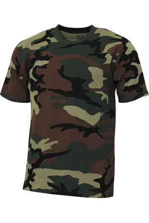 MFH US T-shirt - "Streetstyle" - Woodland camo - 145 g/m?? - MAAT S
