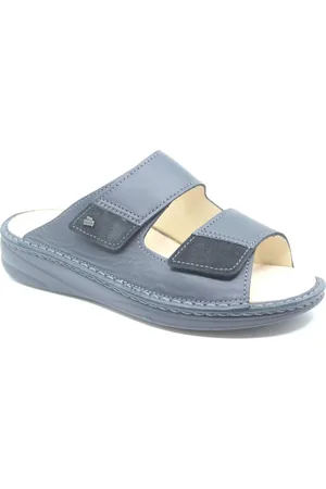 Finn PSARA, 01700-902620, Zwarte heren slipper wijdte H