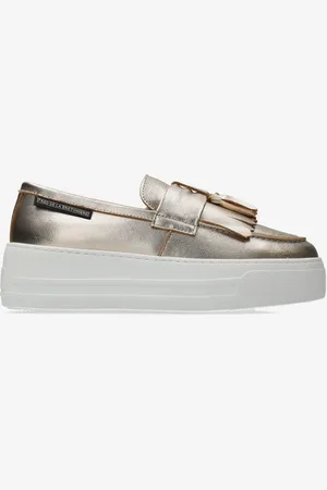Fred de la Bretoniere Loafer Vajen Mocca Gold - Maat 36
