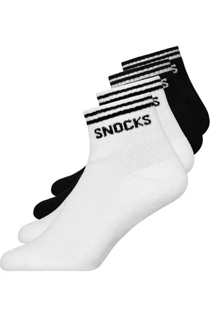 Snocks Retro sneakersocken mit streifen neu - Heren & Dames - 4 Paar