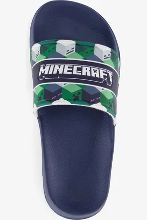 Minecraft Kinder badslippers groen - Maat 30