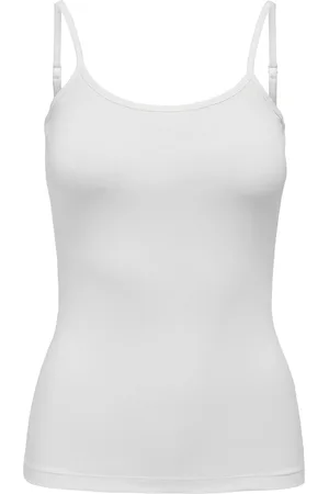 JDY Jacqueline de Yong Top ava Singlet Jrs Noos 15148401 Cloud Dancer Dames Maat - XXL