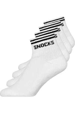 Snocks Retro sneakersocken mit streifen neu - Heren & Dames - 4 Paar